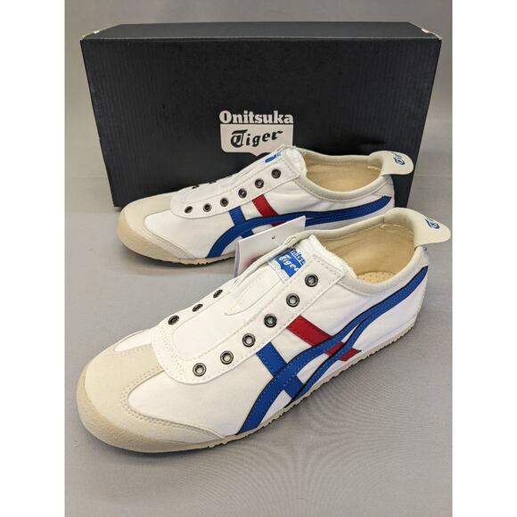 Onitsuka Tiger Mexico 66 Slip-On White/Tricolor 1183A360-121 Size US 6.5 - Picture 1 of 11